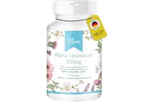 ‎MIOSAN Alpha-Liponsäure 300mg - ANTI-AGING LINE - 90 Softgels - Hochdosiert - 100% Vegan – Herstellung & Laborprüfung in Deutschland | MIOSAN® CLUB - Exklusives Wohlbefinden