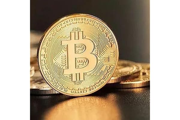 bitcoin .999 Fine Gold Bitcoin Commemorative Round Collectors Coin - Bit Coin is Gold Plated Copper Physical Coin by Gold Bitcoin