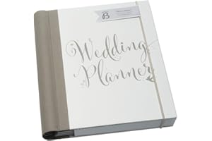 BUSYB Busy B Bride to B - Album di preparazione matrimonio, con lista di nozze, tasche per carte e biglietti e calendario da compilare