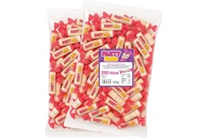 VONTEK Wurfmaterial für Karneval - Traubenzucker Röllchen - 400 Stück einzeln verpackt - Karneval und Fasching - 1kg