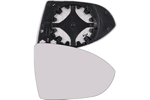 KYYET Right Side Wing Mirror Glass Compatible with vw Golf MK7 2013-2020 Power Heated White