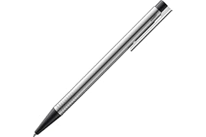 ‎LAMY Lamy logo matt black Kugelschreiber - zeitloser Kuli in einem eleganten & robusten Gehäuse aus Edelstahl – inkl. Großraummine M 16 in Strichbreite M in schwarz