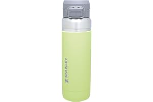 Stanley Quick Flip Botella Agua Acero Inoxidable 1.06L - Cantimplora Mantiene Frío 18 Horas - Anti-Fugas - Water Bottle Sin BPA - Compatible con Portavasos - Apta Para Lavavajillas - Citron