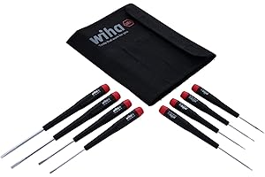 Wiha 26099 Zestaw 8 precyzyjnych wkrętaków z rowkiem w płóciennej kieszeni