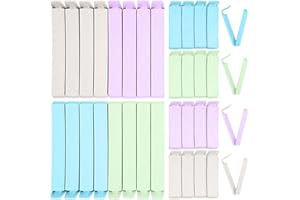 CONJURAIDE 32 Stück Verschlussclips, Tütenclips Lebensmittel Tütenverschluss Clips Verschluss Klammern für Tüten Tütenklammern Tütenverschlüsse Beutelklammern Gefrierbeutel Verschlussclips für Beutel