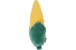 CHEWFFON Dog Toys, Soft Plush Corn Shape Dog Chew Toy with Squeaker for Small Medium and Large Dogs, Interactive Crinkle Puppy Puzzle Toys (Level 1)