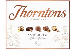 Thorntons Continental, Christmas Chocolate Gift, Unique Flavours Milk, White, Dark Chocolate, 264g