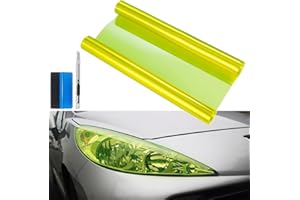 NewL 30,5 x 121,9 cm selbstklebende Auto-Tönungsfolie, Scheinwerfer, Rücklicht, Nebelscheinwerfer, Vinyl, Rauchfolie, Aufkleber (fluoreszierendes Gelb)