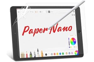 BERSEM 2 sztuki papierowej folii ochronnej kompatybilnej z iPad 9. / 8. / 7. generacji (10,2 cala, model 2021/2020/2019) matowa folia PET do rysowania, pisania jak papier, bez pęcherzyków powietrza