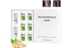 BUKBAS Hair Regrowth System, Advanced Hair Growth Care Strengthens Roots with Peppermint Oil, Painless Micro Infusion Hair Growth Serum, Make Hair Thicker and Healthier for Men Women