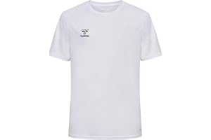 hummel Essential Jersey Sportshirt Kinder - Sport Shirt Mädchen und Jungen - Trikot - T-Shirt Kurzarm - Atmungsaktiv & Schnelltrocknend - aus 100% Recyceltem Polyester