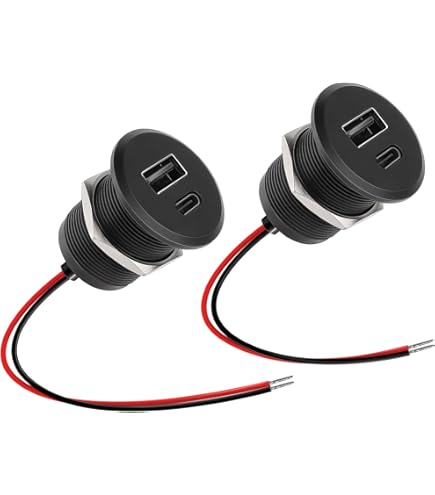 Auto Ladegerät 36W USB-C Mit Voltmeter - Schnellladung Für 12V Fahrzeuge