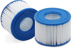 SOKANA 2 x Filtro Piscina para Piscinas Cartucho de Filtro Tipo Vi de Repuesto para Lay z SPA Miami Vegas Paris Palm Springs Hawaii Monaco 58323E ERSTZT 58239 90352E