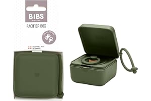 Contenitore per ciuccio BIBS con cordino. Supporto per ciuccio e contenitore per la sterilizzazione. Materiale approvato per uso alimentare 100% senza BPA. Prodotto in Danimarca. Hunter Green