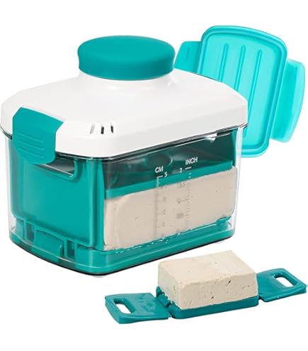 Tofupresse Aus ABS - Käsepresse Mit Transparentem Auffangbehälter 19x16,5x13,9cm