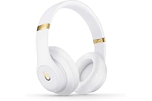 beats Studio3 Wireless Noise Cancelling Over-Ear Headphones - Apple W1 Headphone Chip, Class 1 Bluetooth, Active Noise Cancelling, 22 Hours Of Listening Time, Built-in Microphone - White