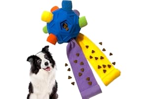 CIIVURR Schnüffelball für Hunde Hundespielzeug Unzerbrechlich Upgrade Interaktives Spielzeug Snuffle Training Tragbarer Haustier Puzzle Snuffle Ball Toy für Kleine Mitte Groß Hunde (Blauer Regenbogen)