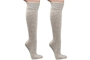 KRAUTWEAR Crautwear Chaussettes de costume traditionnel pour homme avec laine