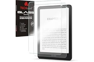 TECHGEAR 2 x szklana osłona ekranu do 17.8 cm Amazon Kindle Paperwhite, Signature/Kids/Kindle Colorsoft (2024 / 12. generacji), osłona ekranu ze szkła hartowanego, krystalicznie czystość, odporna na