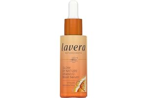 ‎LAVERA lavera Glow By Nature Vitamin C Boost Serum - intensive Hydration - erfrischt & geschmeidigt - mildert Pigmentflecken & Pickelmale - Q10 - vegan - Naturkosmetik - 30 ml