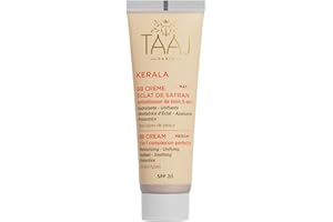 TAAJ | BB Crème Éclat de Safran Mat SPF 20 - KERALA | Hydrate, Unifie & Illumine le teint | Apaisante | Cible les irrégularités pour une peau parfaite | Texture légère & non grasse | Vegan | 50ml