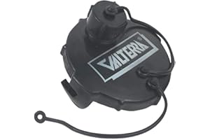 Valterra T1020-1VP Waste Valve Cap - 3" with Capped 3/4" GHT, Black (Carded)