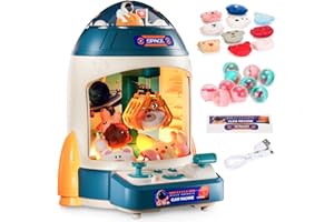 ROUSKY Presa automatica per bambini, mini distributore automatico a forma di razzo per bambini, dolce bambola di peluche, per ragazzi e ragazze adolescenti, regalo di compleanno per ragazzi e ragazze dai 6