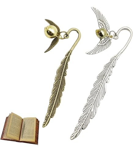 3 Segnalibri In Metallo Con Ciondoli A Forma Di Gatto - Design Con Parole, Regalo Per Lettori E Amanti Dei Gatti - Foto 2