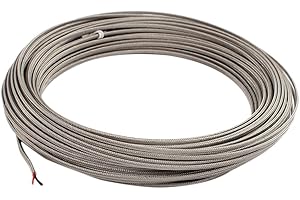 SOURCING MAP sourcingmap 2mm Dia Temperature Sensor Probe Tester K-Type Thermocouple Wire Cable 32M Long