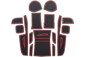 SXCY for Suzuki Vitara SUV 2016-2023 Car Mats, CHR Rubber Mats, Non-Slip Mats for Interior Center Console, Armrest Box, Drink Holder, Door Groove Pads Vitara 2020 Accessories