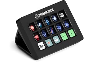 Elgato Stream Deck MK.2 - Studio Controller, 15 Macro Keys, Triggering Action in Apps and Software such as OBS, Twitch, YouTube and More, for Mac and PC