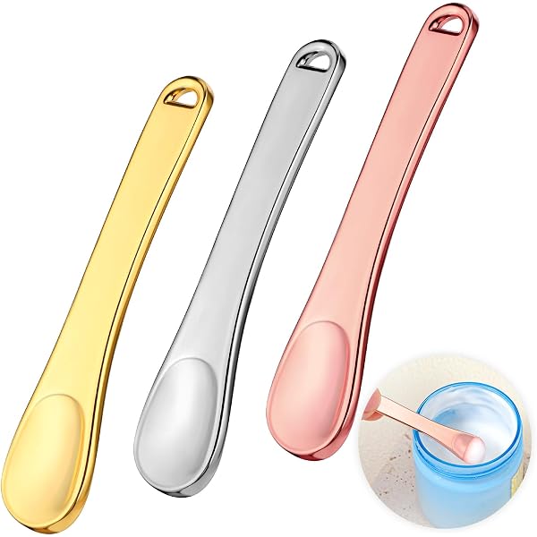 2er Set Massage-Sticks Für Augen & Gesicht – Aus Metall, Gegen Falten & Müdigkeit, Für Creme-Applikation