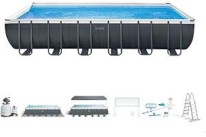 INTEX 55222 - Piscina Desmontable 732x366x132 cm Pack Deluxe + depuradora con clorador