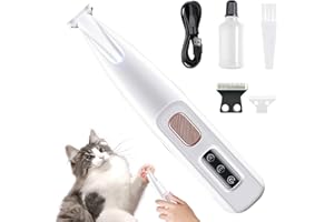 YISKY Recortadora de Patas de Perro, Silenciosa Mascotas patas Recortadora, Afeitadora de Pelo Para Mascotas, Perro Gato pata Afeitadora, Afeitadora de Pelo Para Mascota, para perros, gatos, pata, ojos