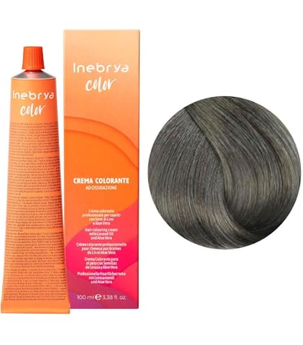 INEBRYA Crema Colore Permanente – 6.20 Biondo Scuro Viola Cherry, Mit Leinsamen & Aloe Vera, 100 Ml