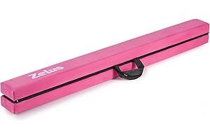 Z ZELUS ZELUS 8'/9.5' Folding Gymnastics Balance Beam, Floor Balance Beam w/Carry Handles Anti-Slip Base for Kids, Beginners & Professional Gymnasts
