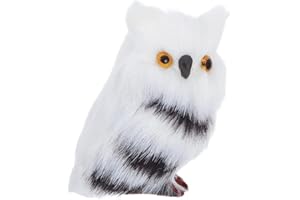 ‎TOYVIAN Toyvian Plüsch Eule Figur Owl Tierfigur Dekofigur Gartenfigur Weihnachten Deko Figur Tischdeko Weihnachtsdeko für Garten Balkon Büro Haus