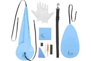 COZLYNX Blue 10-in-1 Alto Saxophone Cleaning Kit Including Sax Cleaning Cloth, Mouthpiece Brush, Mini Screwdriver Cleaning Cloth for Flute and Wind & Woodwind Instrument
