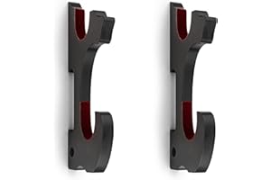 Ekkhysis Support Mural Katana Lot de 2 Katana Rembourré，Support Sabre, Crochets Ajustables pour Tanto Rapier Light Saber Samurai Sword Cosplay Blade Tanjirou Demon Slayer Weapon Rack