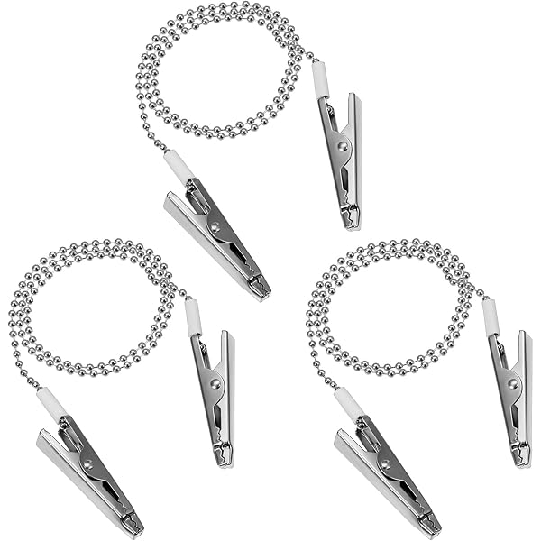 Wellsamed Serviettenkette Metall – 37,5 Cm, Mit Clips, Für Pflege & Behandlung