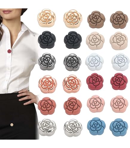 JAWSEU 4 Spille Magnetiche Per Hijab – Fermaglio Forte Senza Ago Con Forme Stella, Cuore, Cerchio E Quadrato - 3
