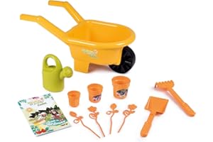 Smoby - Silence ça Pousse - Brouette Garnie - Accessoires de Jardinage + Livret Explicatif Inclus - Dès 3 Ans - 870305