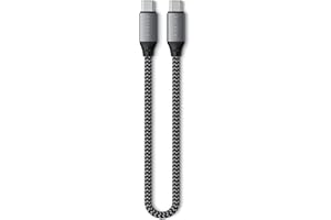 Satechi Kabel USB4 Do USB C Do Urządzeń USB Typu C - 25 cm - Do MacBook Pro/Air M2/M1, iPad Pro/Air M2/M1, Mac Mini M2, iMac M1 I Więcej