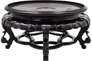 Juanxian Supporto per vaso da pesca orientale per acquario, teiera, vaso, base stabile, decorazione per la casa (16 cm)