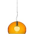 Kartell Small FL/Y Lampada da Soffitto 15 W, Arancio, Diametro 38cm