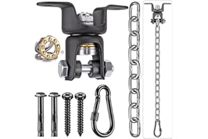 ‎BENELABEL BeneLabel Boxsack Deckenhaken, Schwerlast Schaukelhaken Lager 360 Schwenkbar Hängematte Befestigung Hängesessel Aufhängung Sandsack Halterung für Holzbalken/Betondecken