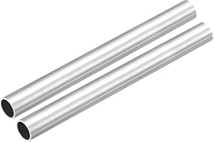 DMiotech 2pz (19mm OD x 13mm ID) Tubo Tondo in Alluminio 6063 Lunghezza 200mm Tubazione Industriale per Costruzione Telaio Macchinari Progetti Fai Da Te