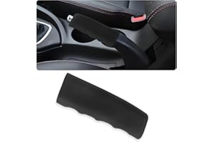 GTLM Car Handbrake Cover,Wave Shaped Anti Slip Silicone Emergency Brake Cover,Universal Car Interior Accessories Handbrake Protector Fits Most Cars Trucks SUVs (Black)