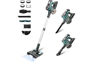 Diyuto Aspiradora Sin Cable,Aspiradora con Tanque de Agua-Vaccum & Pop 2 en 1,Fuerza de Succión Fuerte de 33Kpa/400w,40Min de Funcionamiento largo,Filtros de 6 Capas con 4HEPA,Ultrasilencioso & ligero