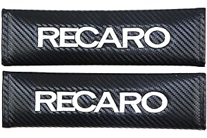 ZURBAA 2 Stücke Sicherheitsgurt Pads Schulterpolster für RECARO mit Zeichen Kinder und Erwachsene Schulterschutz